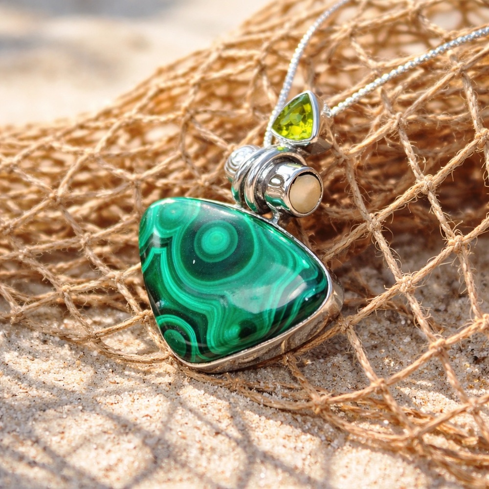 Malachite & Peridot Necklace